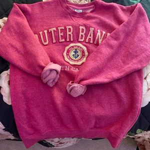 Hot pink Outer Banks crewneck!!